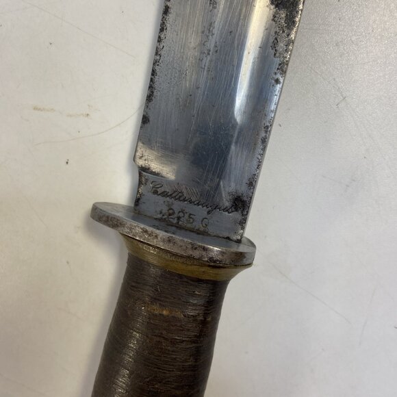 Vintage WWII Cattaraugus 225Q Quartermaster Fighting Knife Original With Sheath - Picture 5 of 13